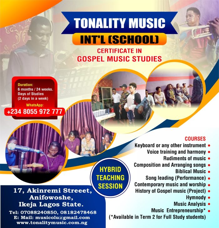 Tonality Music flyer